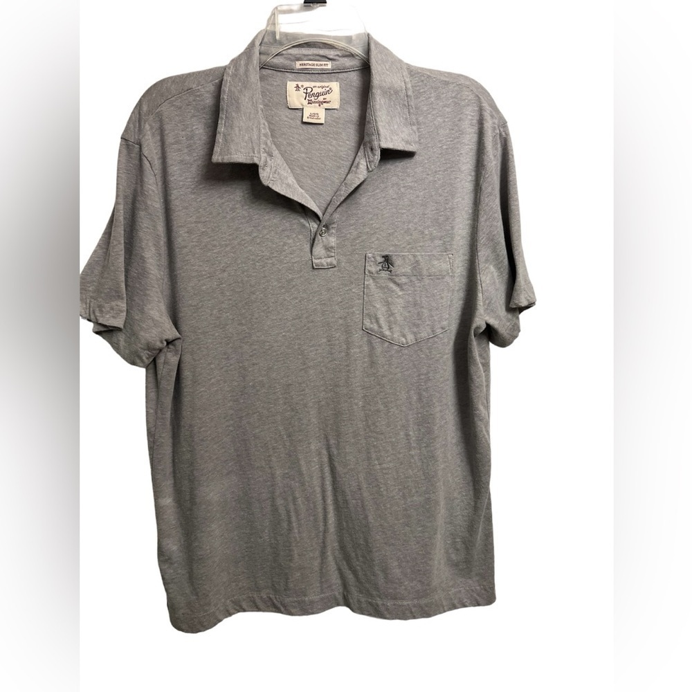 Penguin an Original by Munsingwear heritage slim fit Large Men’s Gray Polo Shirt